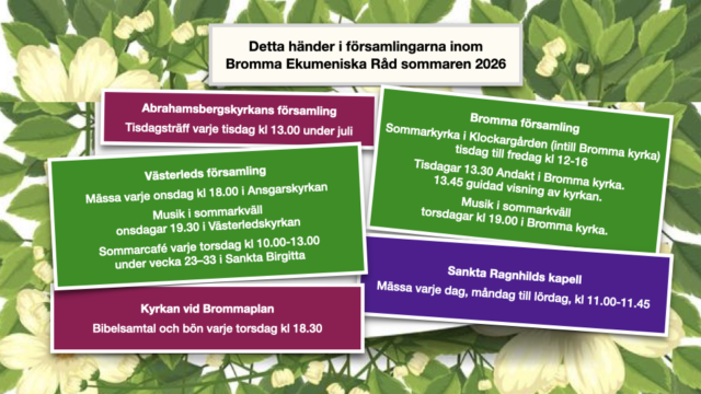Sommar i grannförsamlingarna i Bromma